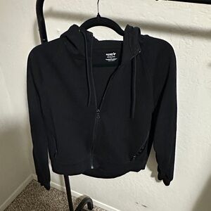 Old Navy Active Dynamic Fleece Black Zip-Up Hoodie